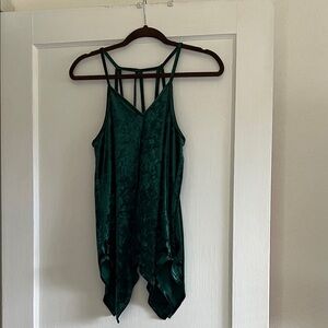 C.C Elegant Dark Green Camisole